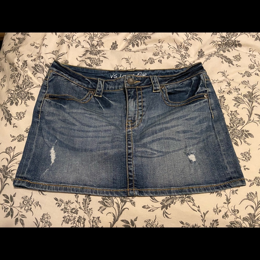 Victoria’s Secret distressed denim mini size 10